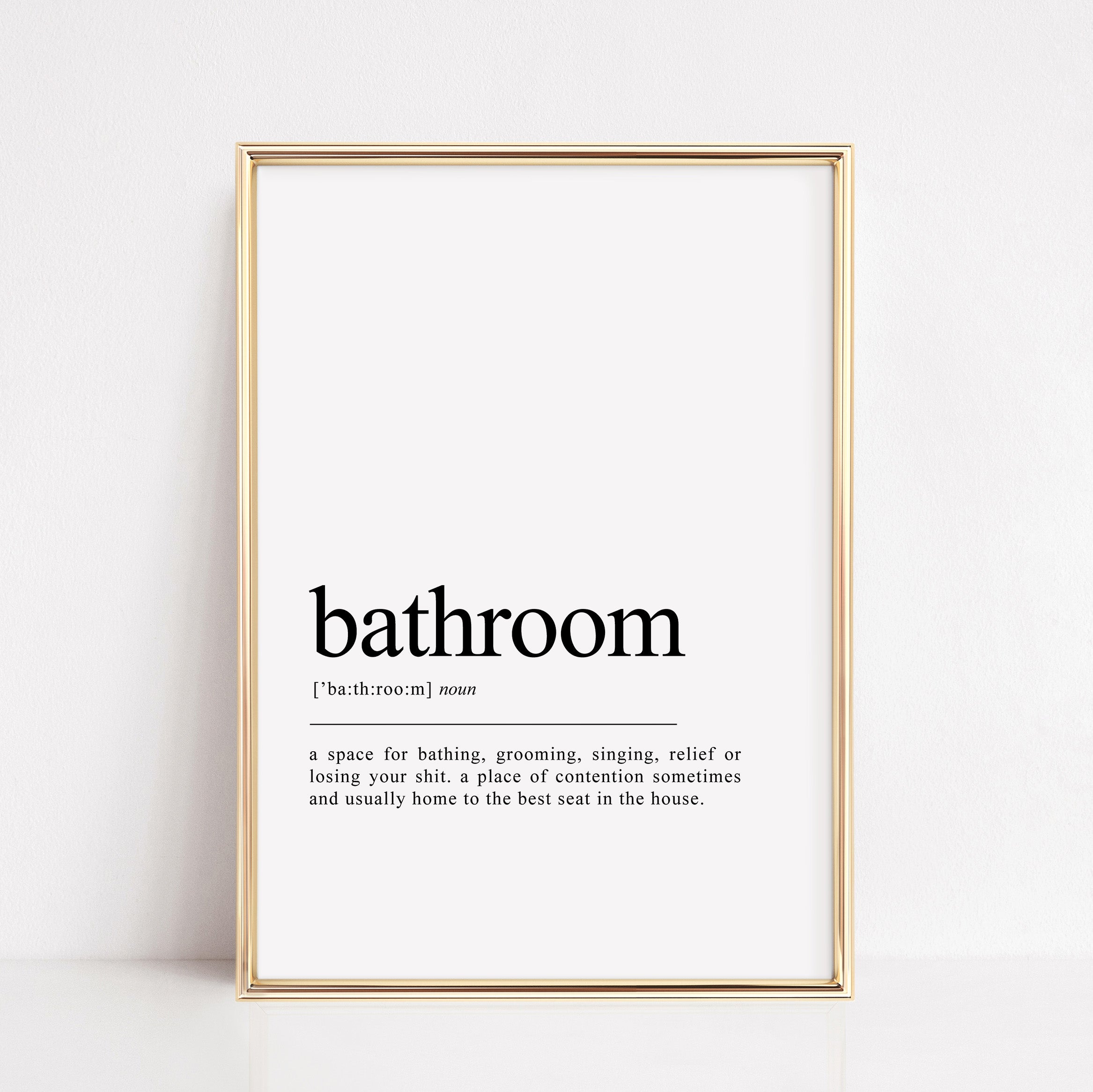bathroom definition print