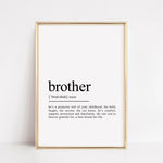 Load image into Gallery viewer, brother definition print gift
