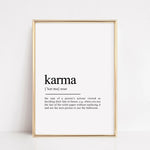 Load image into Gallery viewer, karma definition print
