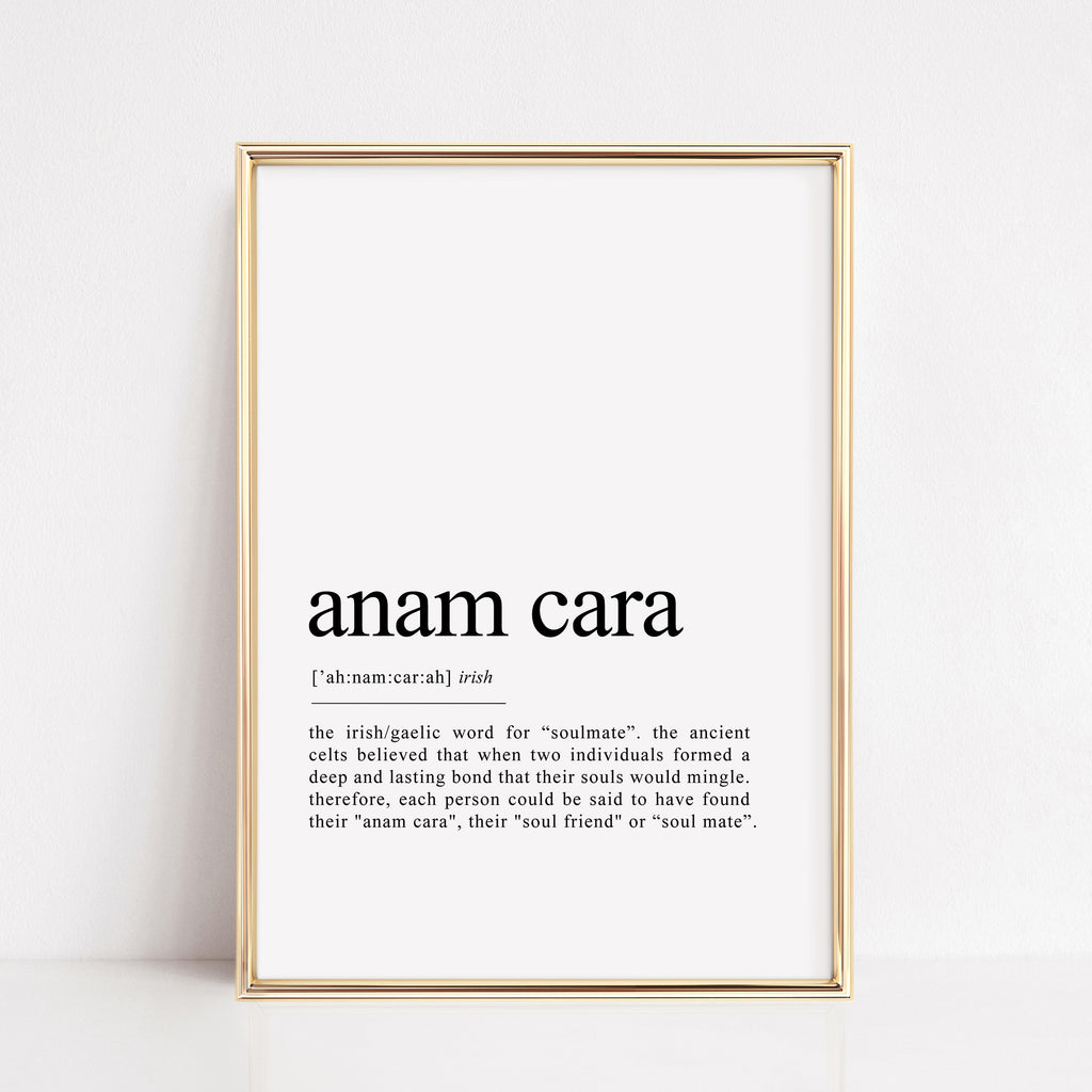 anam cara irish definition print