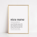 Load image into Gallery viewer, nicu nurse definition print gift
