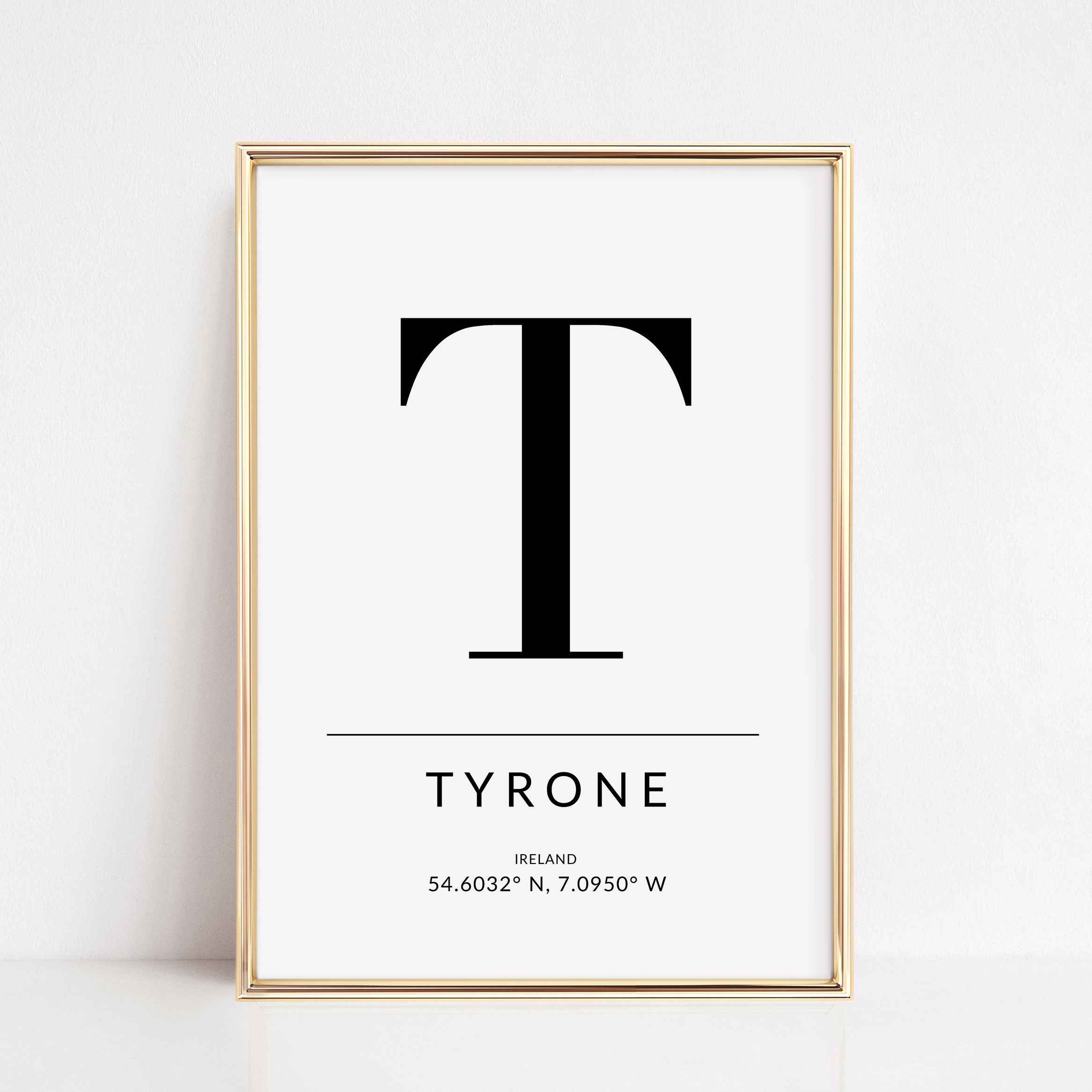 tyrone ireland print gift