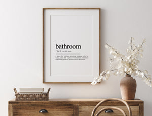 bathroom definition print