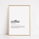 Load image into Gallery viewer, coffee definition print gift
