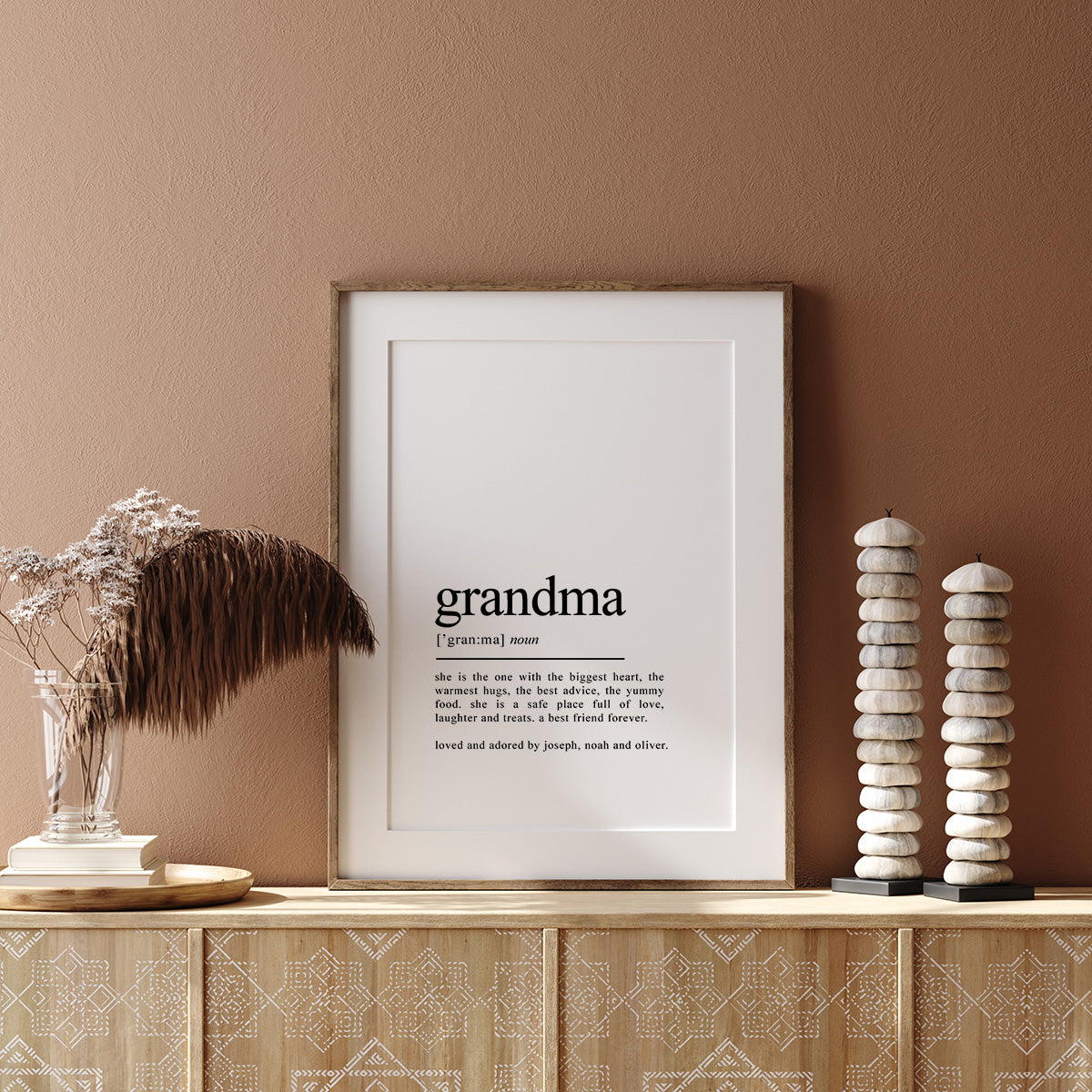 grandma definition print, grandma gift