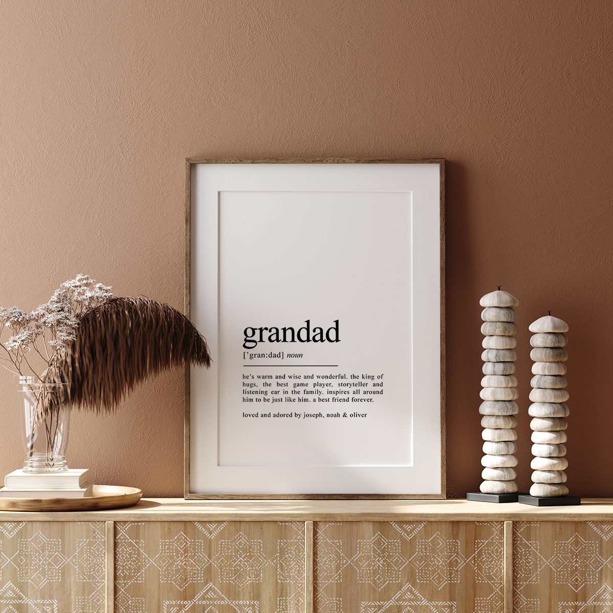 definition print gifts for grandpa