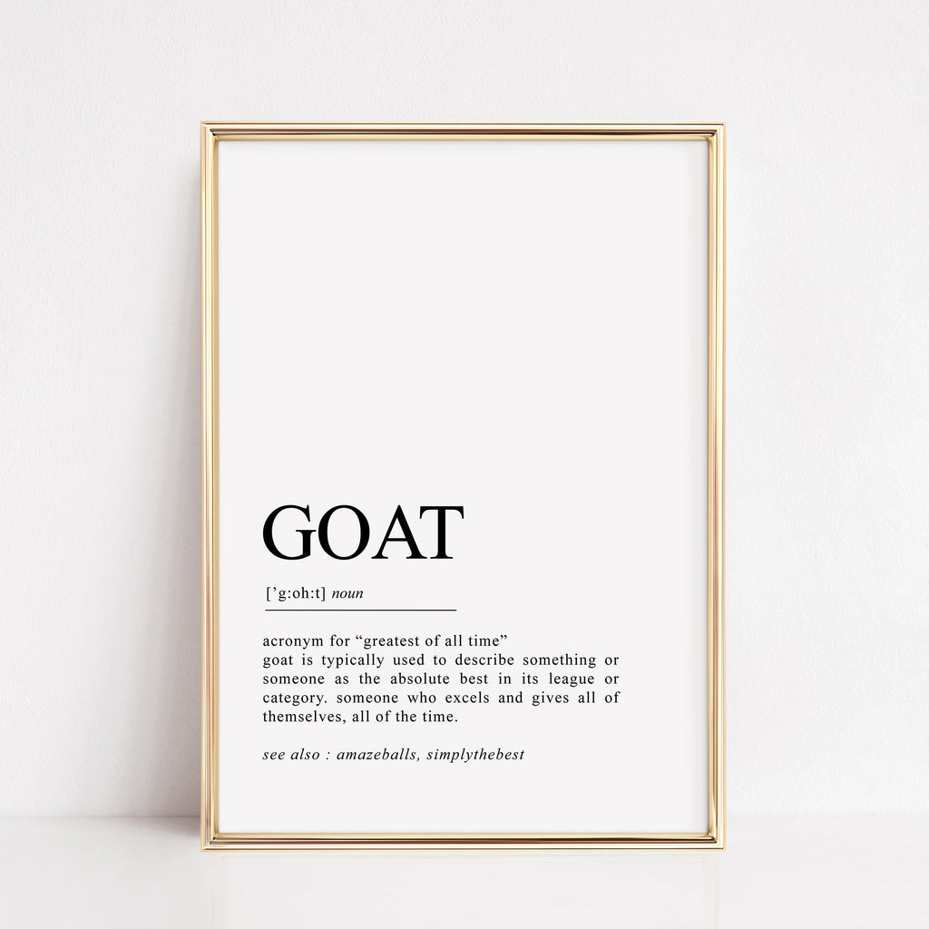 GOAT Definition Print – Grand & Lovely Prints