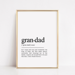 Load image into Gallery viewer, grandad definition printable gift
