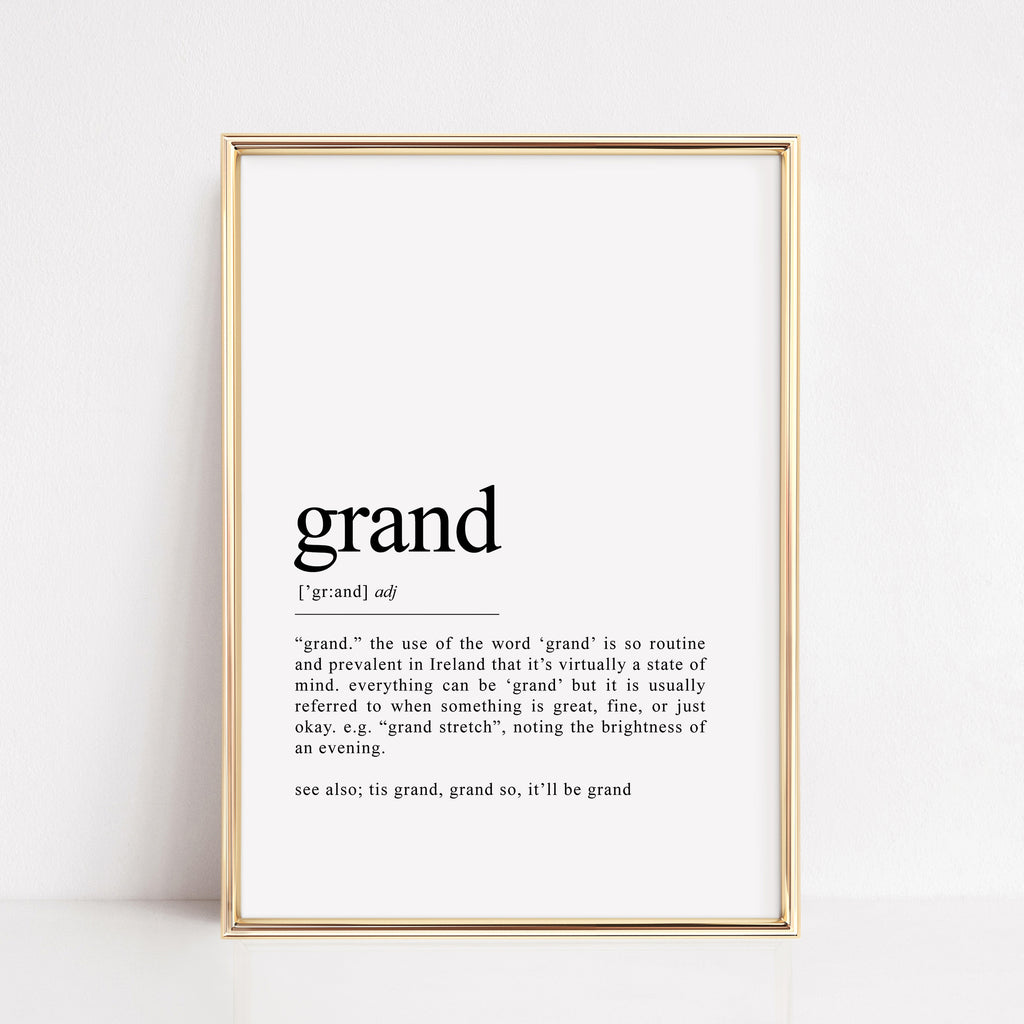 grand funny irish print