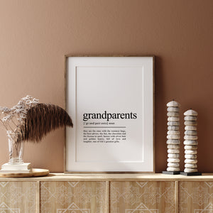 grandparents definition print gifts