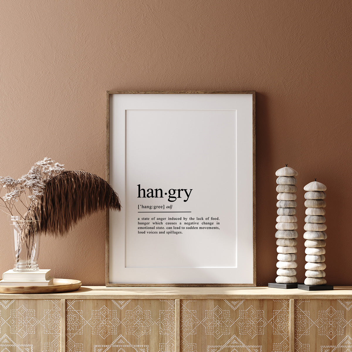 hangry definition print