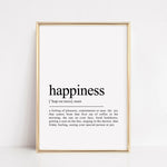 Load image into Gallery viewer, happiness definition print

