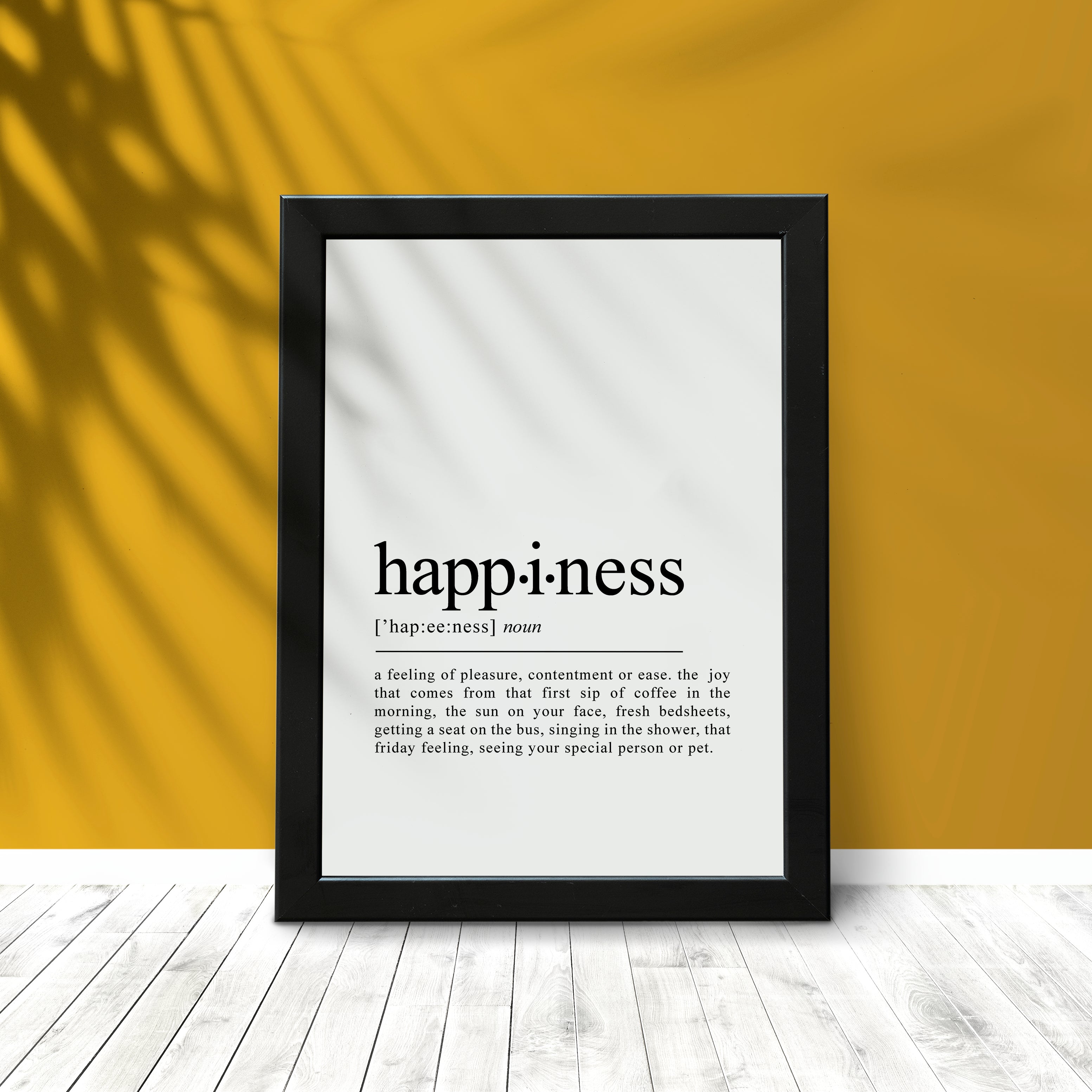 happiness definition printable
