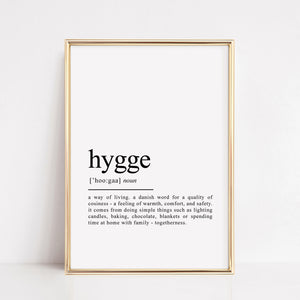 hygge definition print
