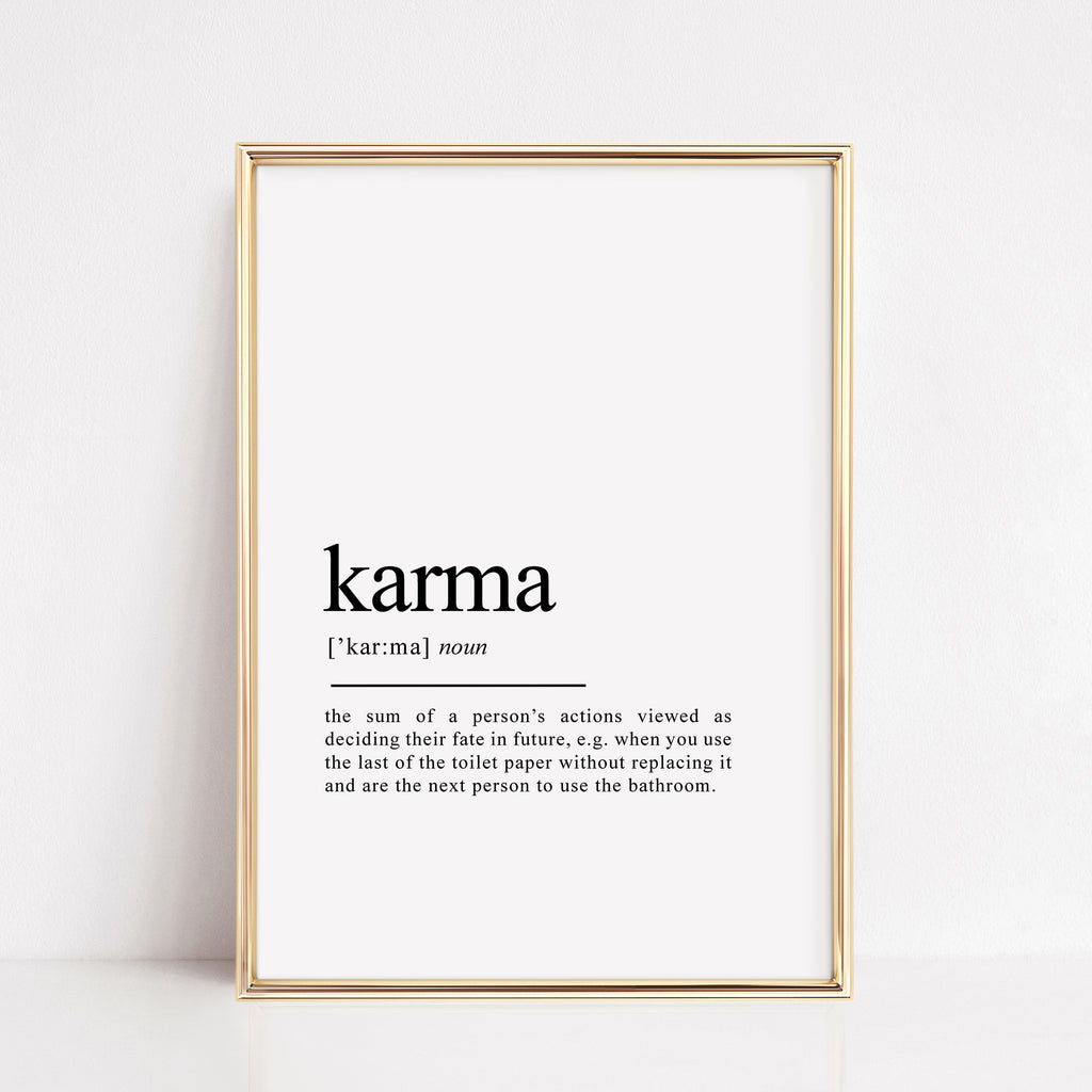 karma definition print