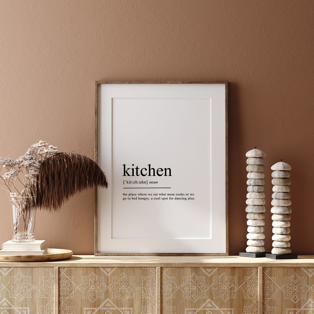 kitchen definition print gift