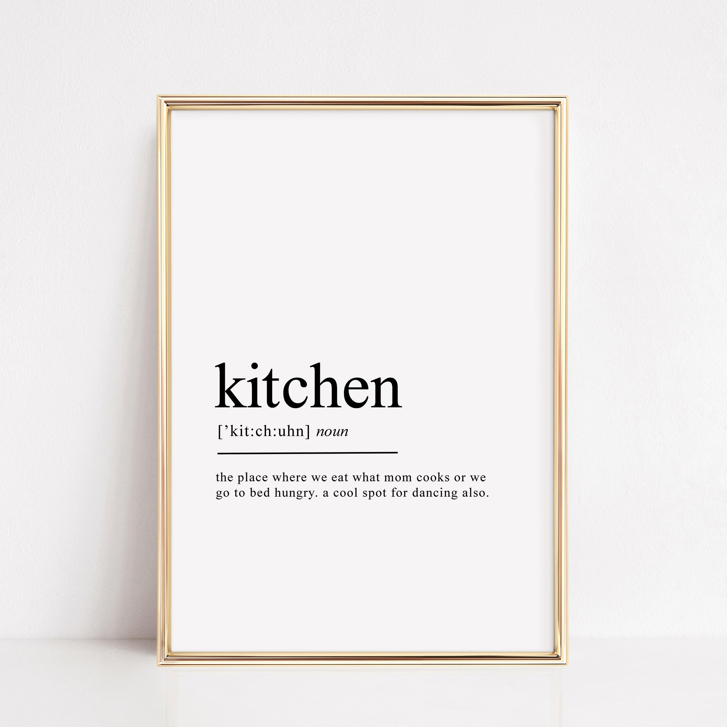 kitchen definition print