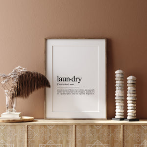 laundry wall decor print