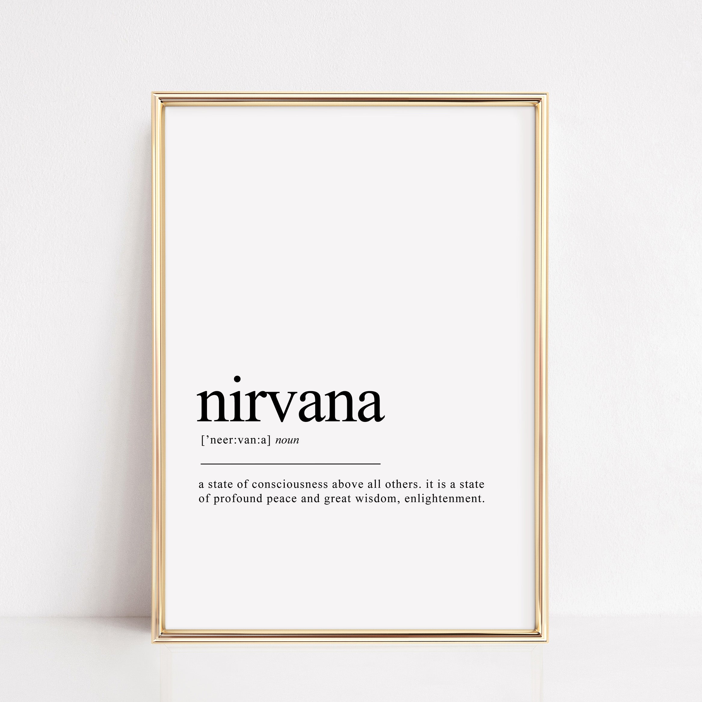 nirvana definition print