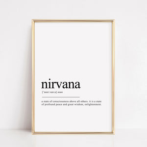 nirvana definition print