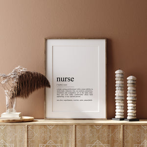 nurse definition printable, student nurse graduation gift