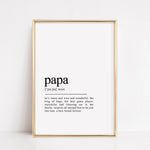 Load image into Gallery viewer, papa definition print gift

