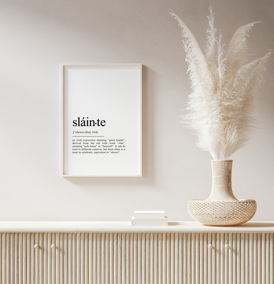 Sláinte | Irish Definition Print | Gaeilge Poster – Grand & Lovely Prints