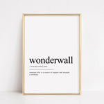 Load image into Gallery viewer, wonderwall definition print
